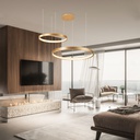 iBruzzi Suspended Lustre Cassaro Brushed Gold 68W