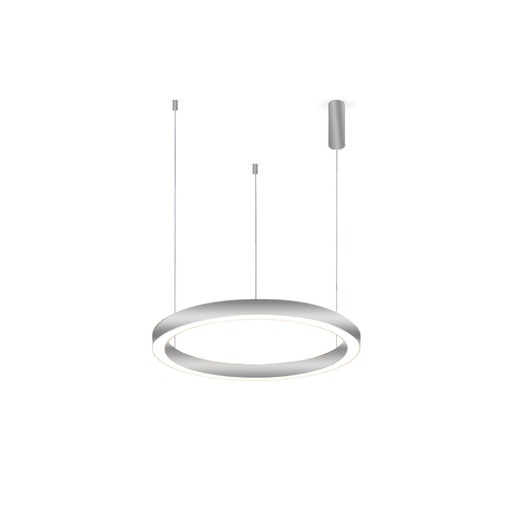 [IB5621D-840/40RPP-SS] iBruzzi Suspended Lustre Dolce Brushed Shining Silver 40W 3000K - 4000K