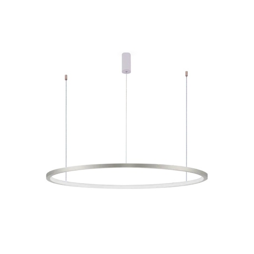 [IB5613I-858RPP-SS] iBruzzi Suspended chandelier Elva Brushed Shining Silver 58W 3000K - 4000K