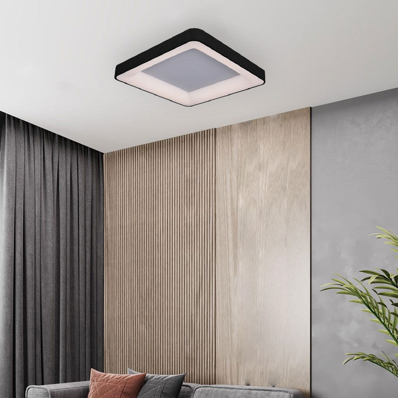 iBruzzi Ceiling Light Greci Sandy Black 38W