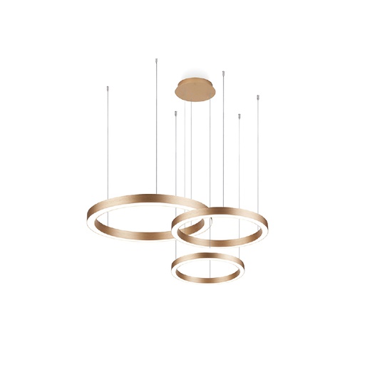 [IB5369-146RPP-BG] iBruzzi Pendant Light Londa Brushed Gold 146W 