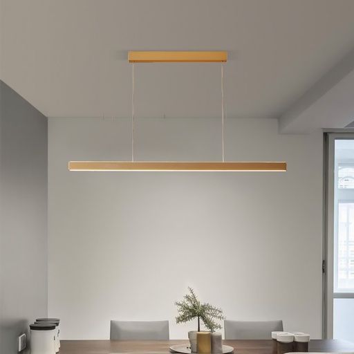 [IB5621D-830/10LP-BG] iBruzzi Horizontal Pendant Light Erve Brushed Gold 40W