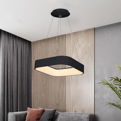 [IB5615-852SQP-BK] iBruzzi Pendant Light Greci Sandy Black 52W